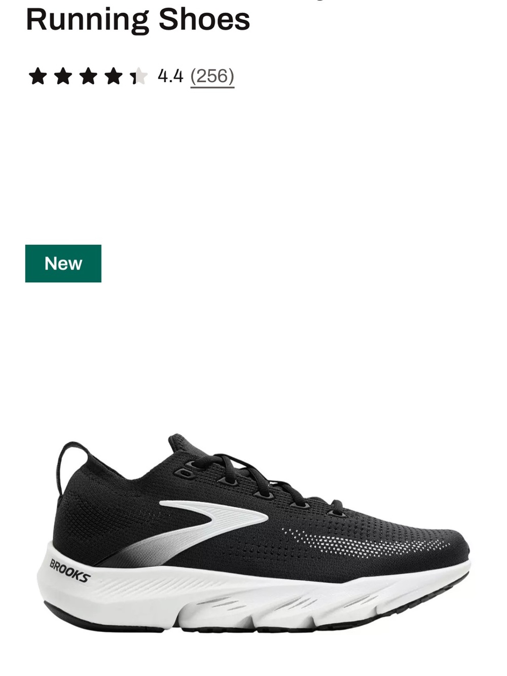 Brooks Black and White Men's/Women's Running Sneaker women sizes